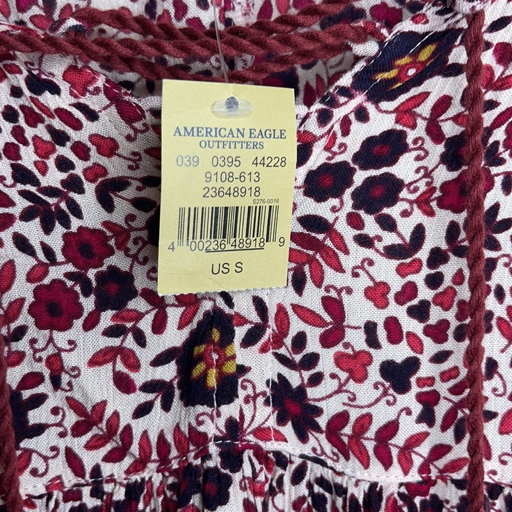 NWT 🆕 American Eagle Floral Boho Pheasant Dress - Picture 6 of 10